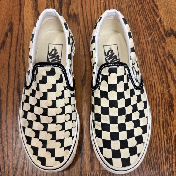 Vans Checkerboard Slip-On Sneakers sz 7 Women’s - Picture 12 of 14